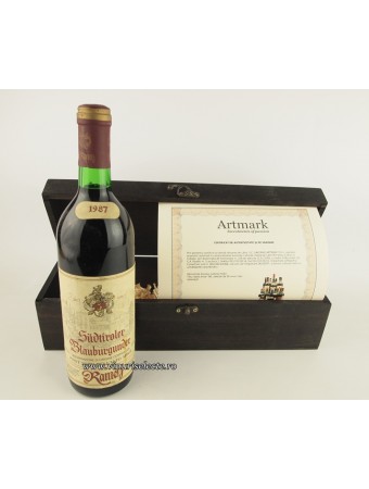 Rametz Sudtiroler Blauburgunder Pinot Nero 1987 in cutie lemn